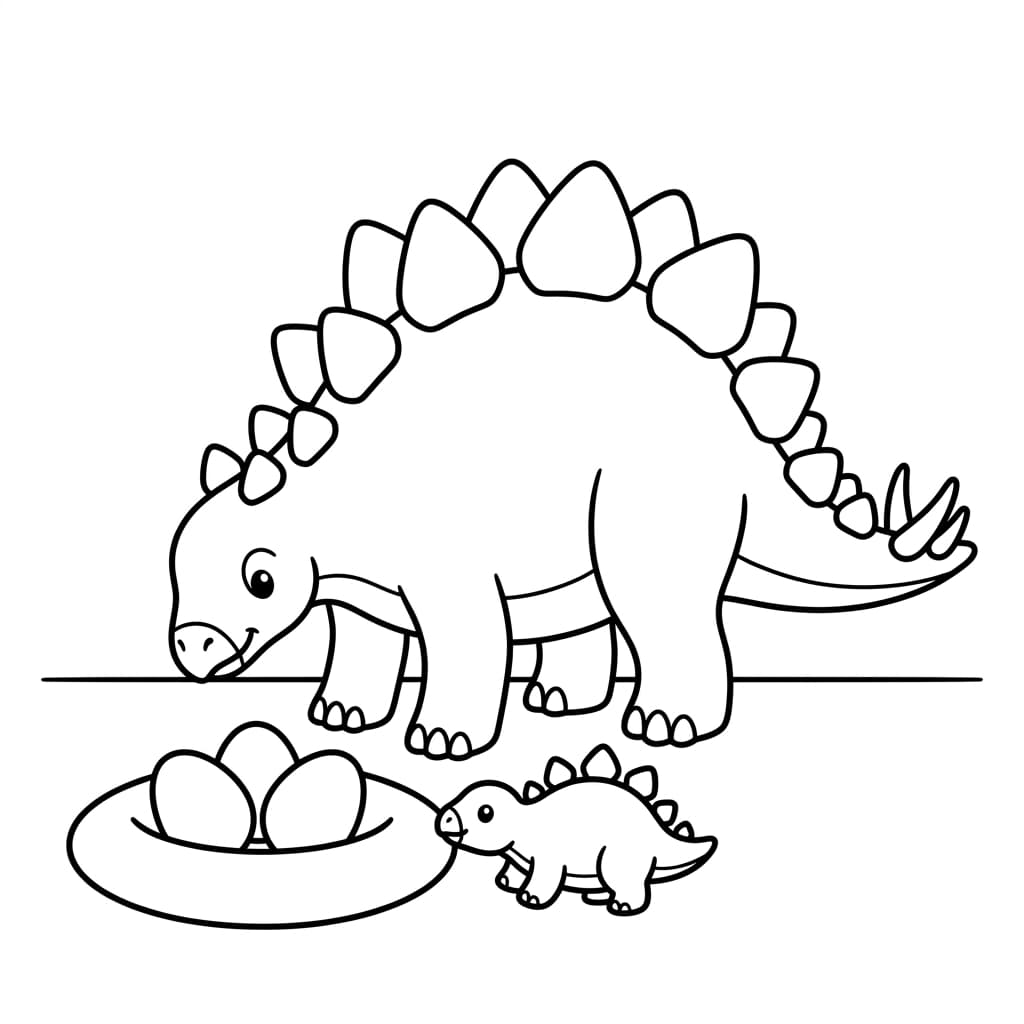 Free Printable Free Tuojiangosaurus Facts & Coloring Pages for Kids PDF - High Resolution Sheet 4