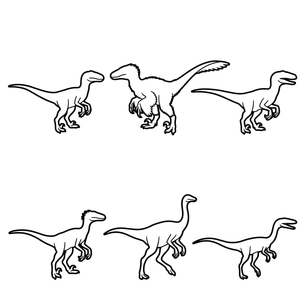 Free Printable Free Utahraptor Facts & Coloring Pages for Kids PDF - High Resolution Sheet 3