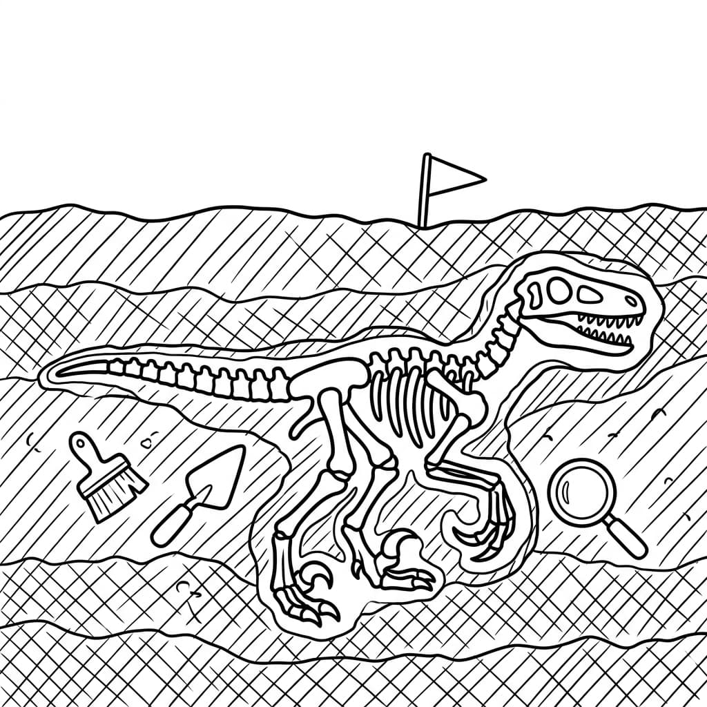 Free Printable Free Velociraptor Facts & Coloring Pages for Kids PDF - High Resolution Sheet 5