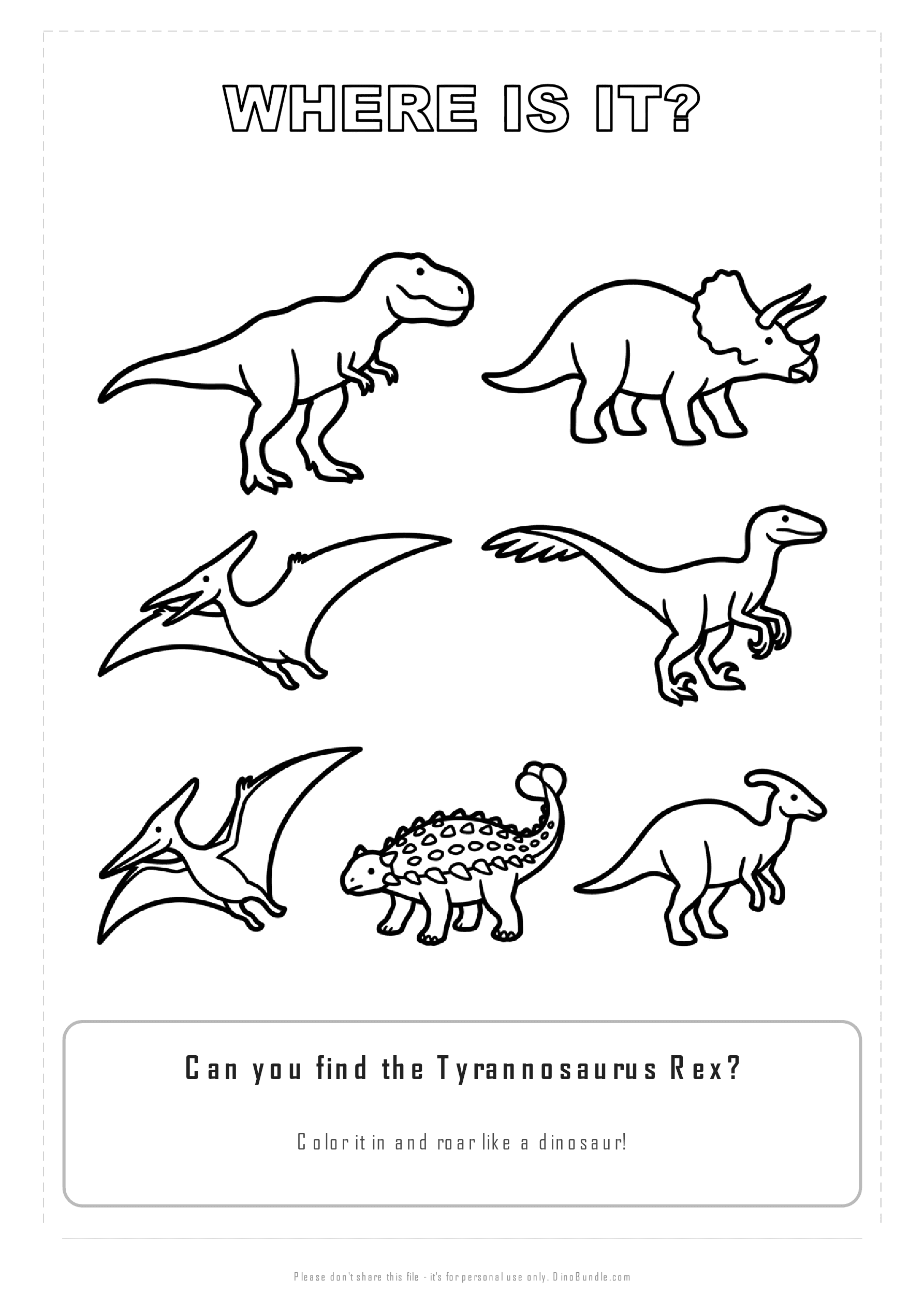 Find the Dinosaur
