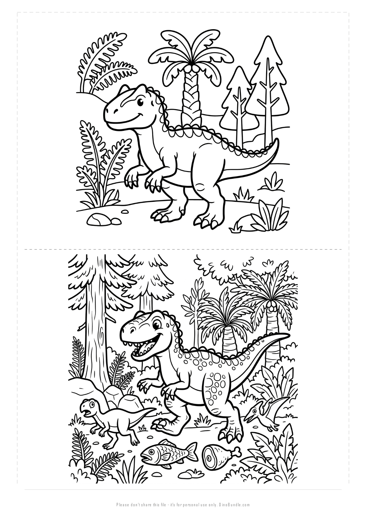 Allosaurus printable page 5