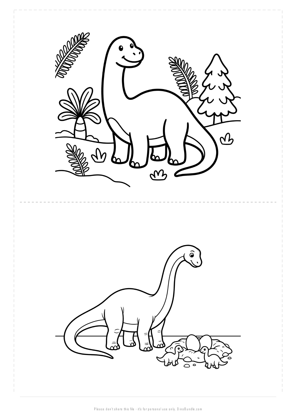 Apatosaurus printable page 5