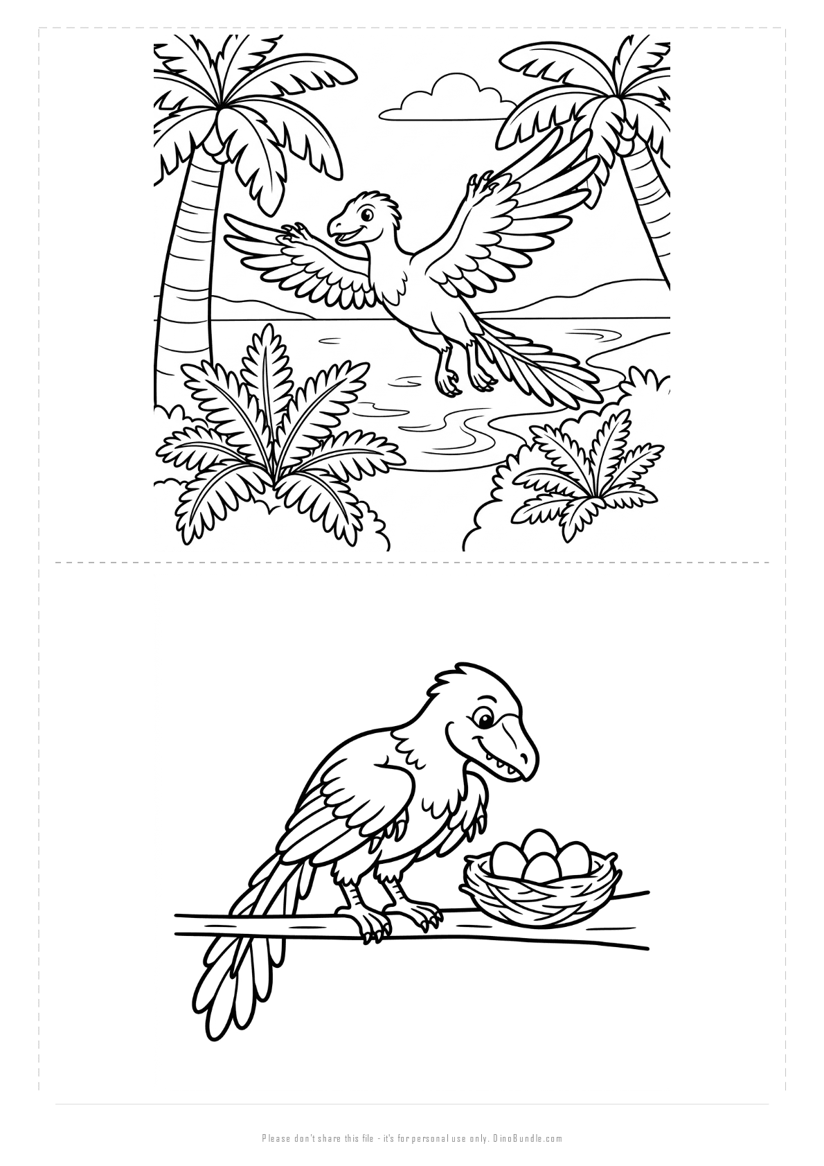 Archaeopteryx printable page 5