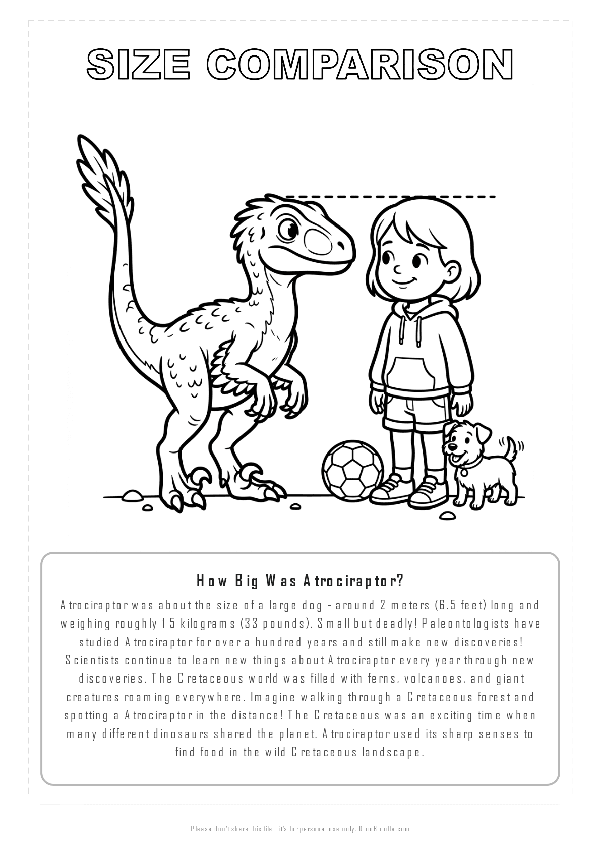 Atrociraptor printable page 8