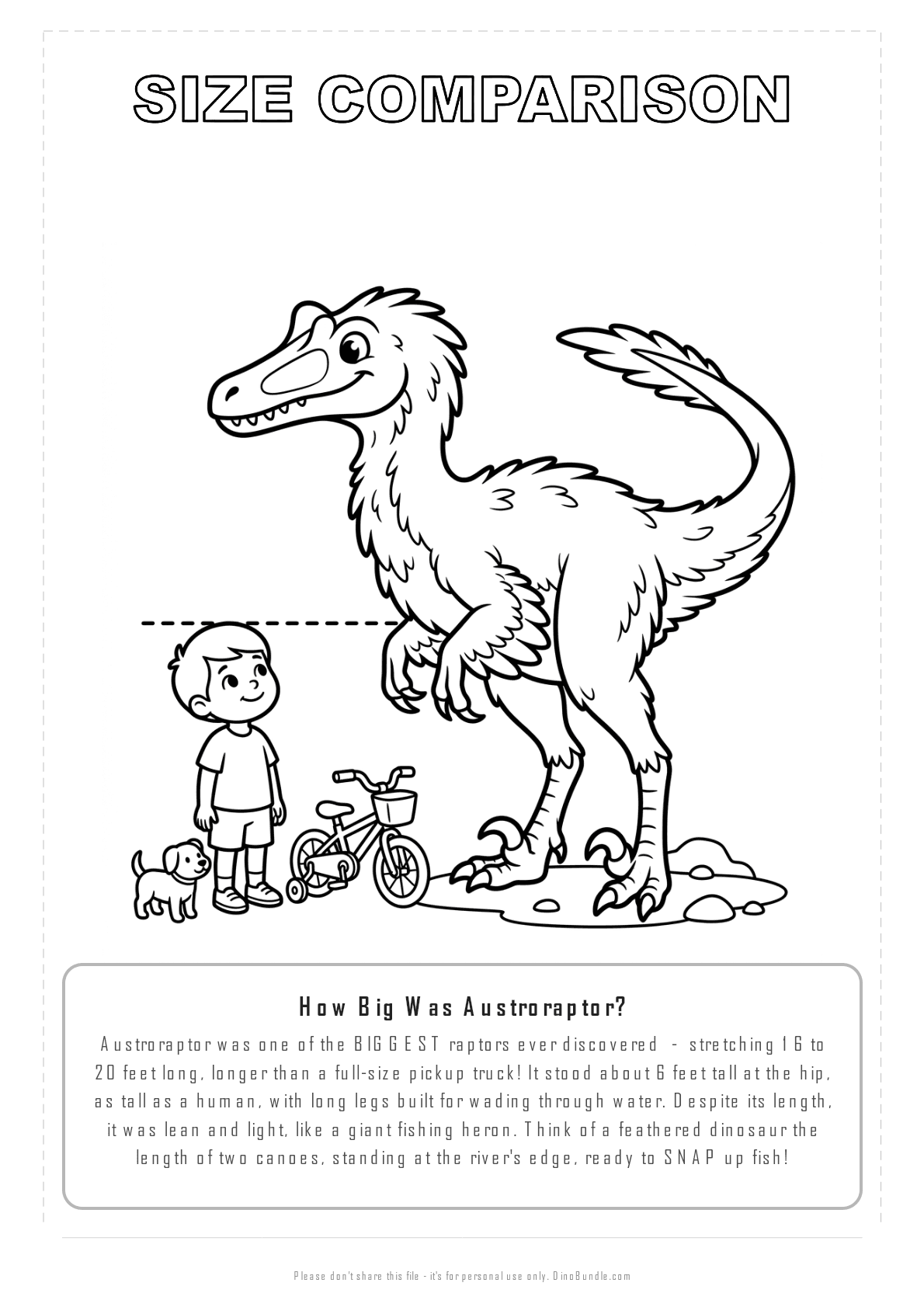 Austroraptor printable page 8
