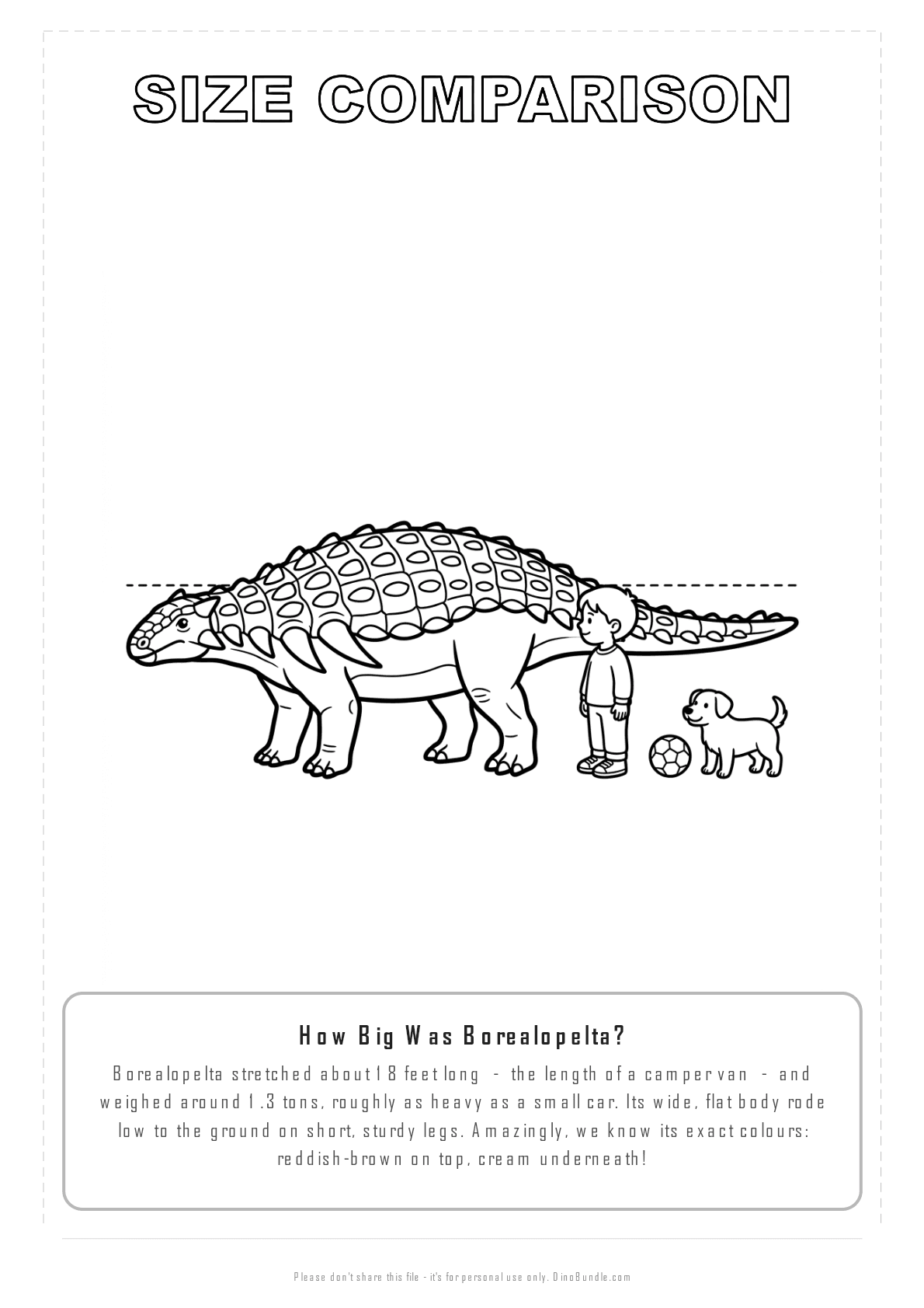 Borealopelta printable page 8