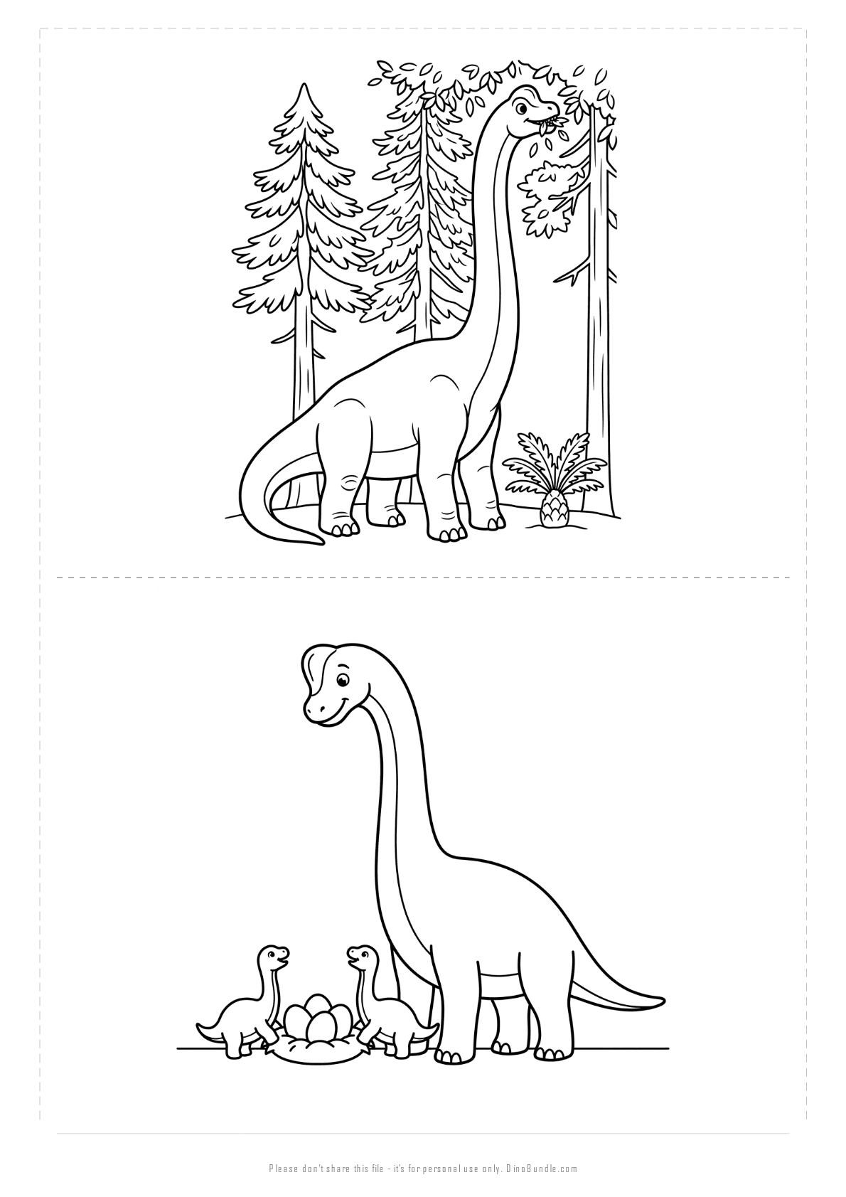 Brachiosaurus printable page 5