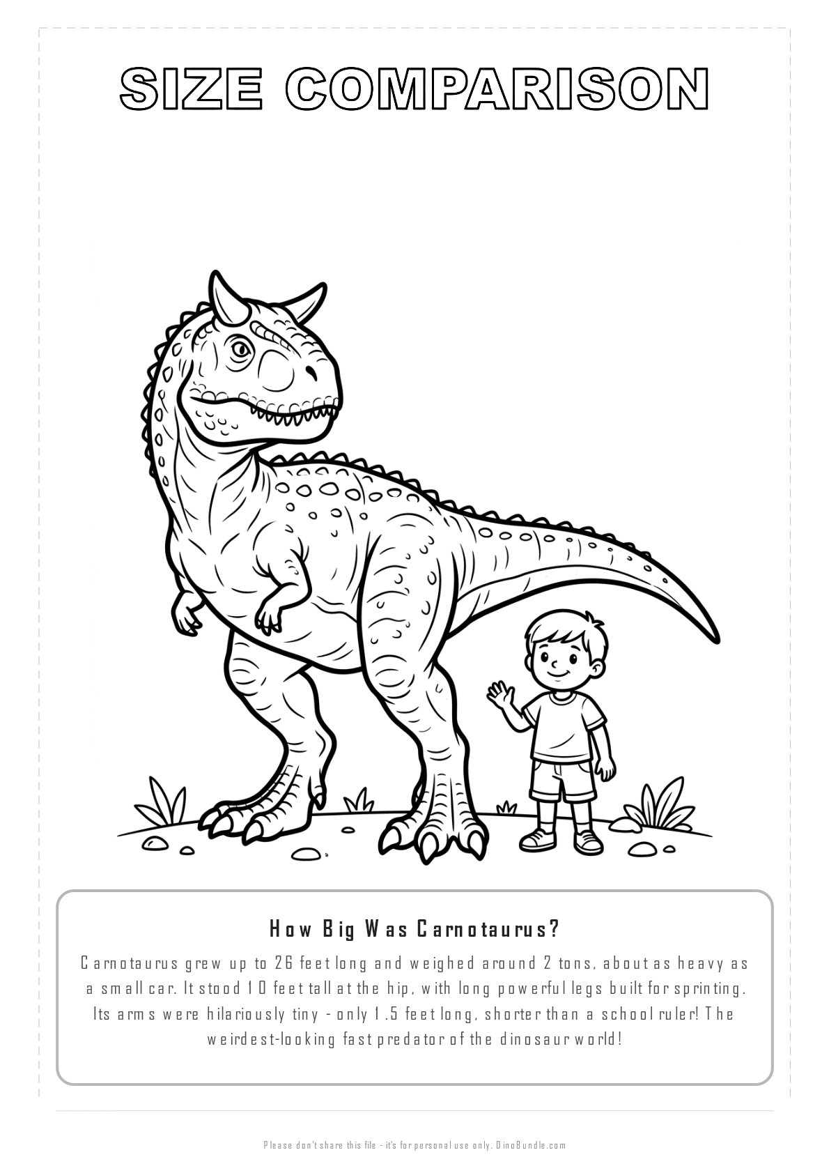 Carnotaurus printable page 8