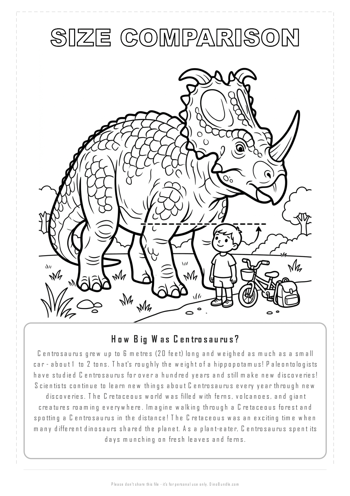 Centrosaurus printable page 8