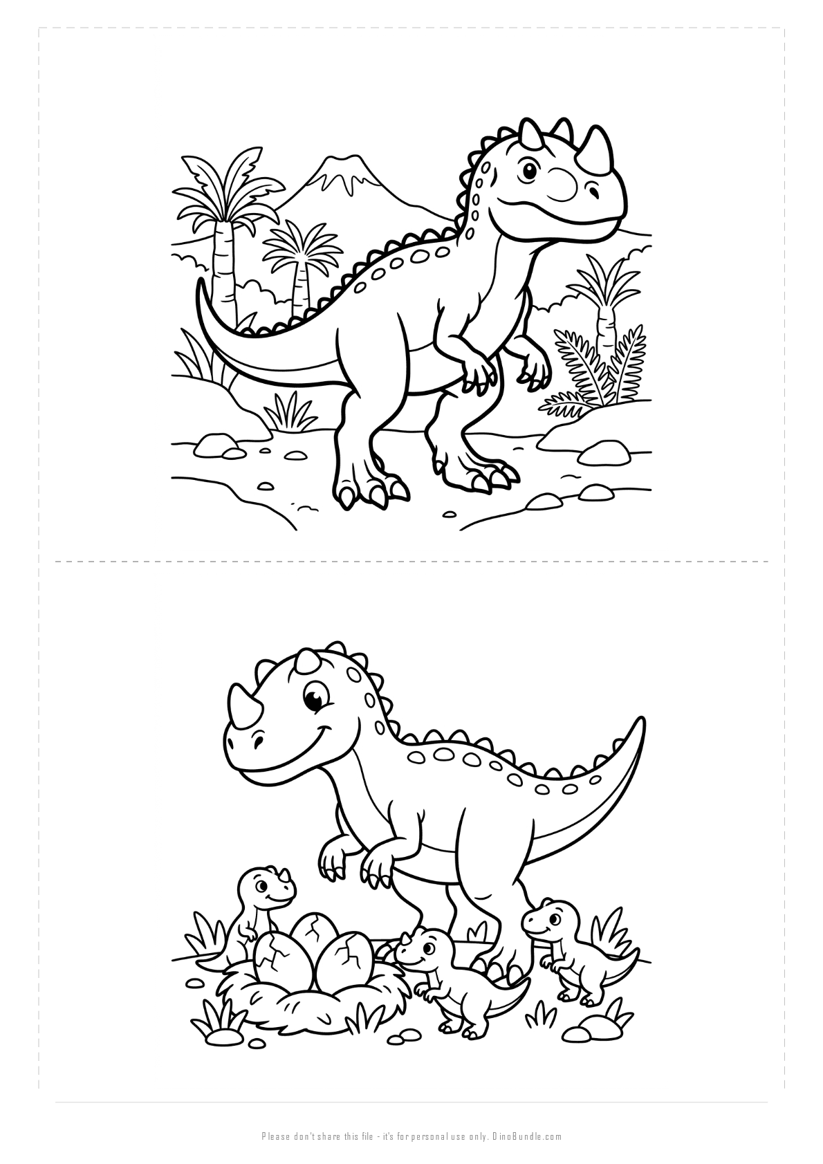 Ceratosaurus printable page 5