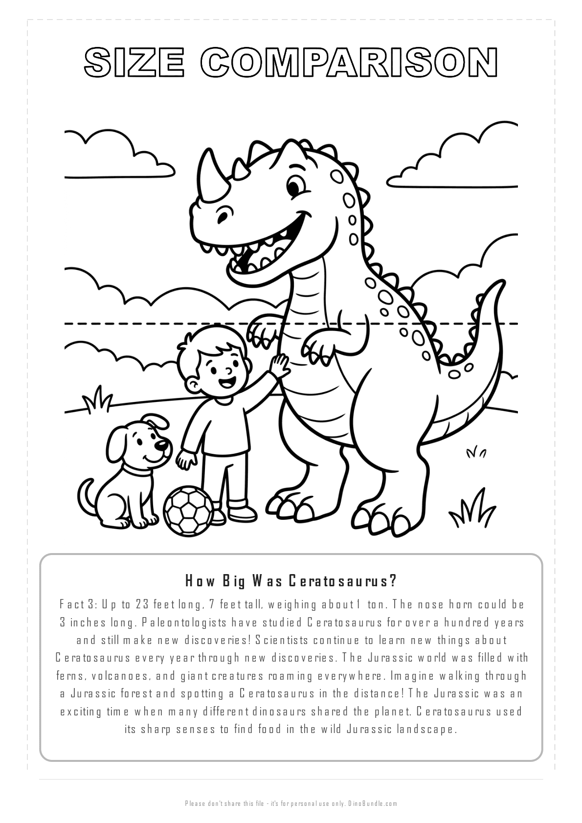 Ceratosaurus printable page 8