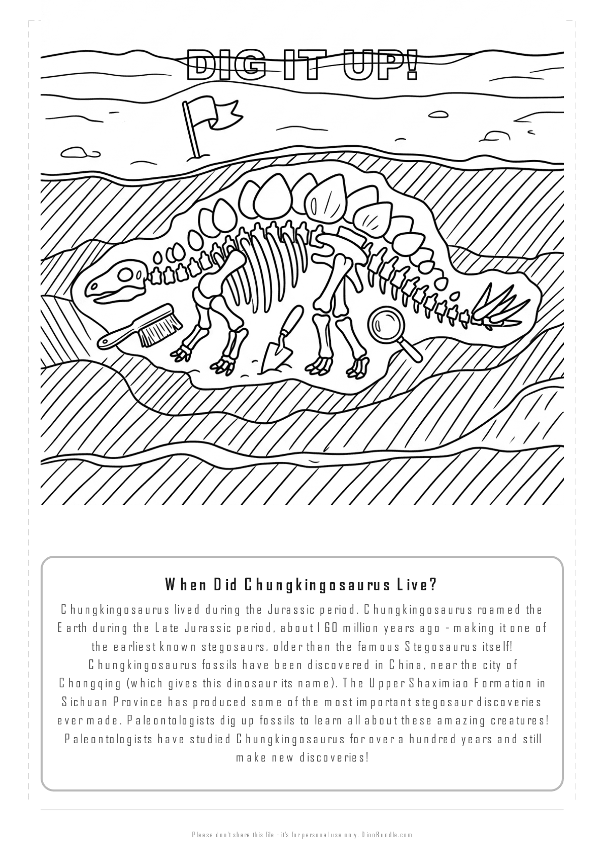 Chungkingosaurus printable page 6