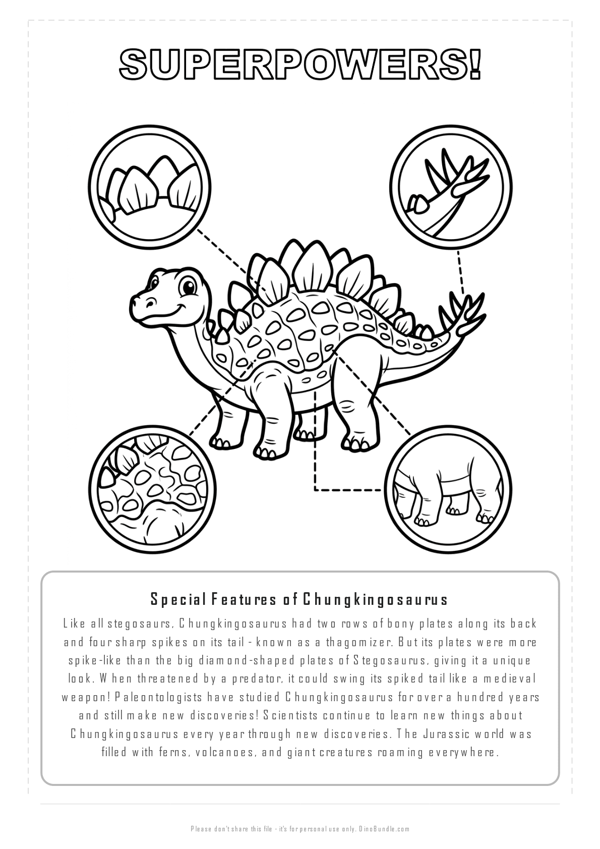 Chungkingosaurus printable page 7