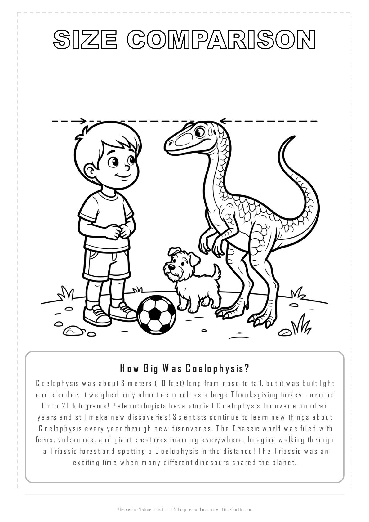 Coelophysis printable page 8