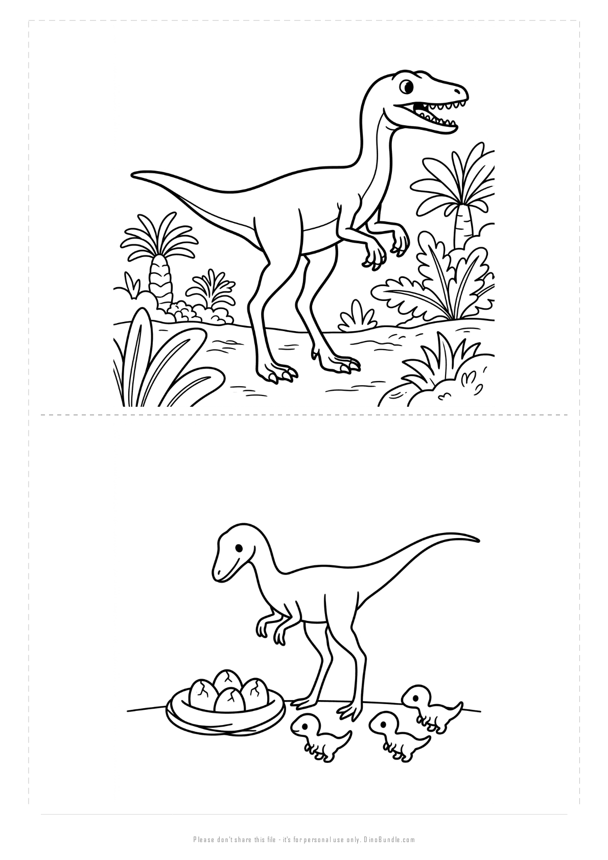 Compsognathus printable page 5