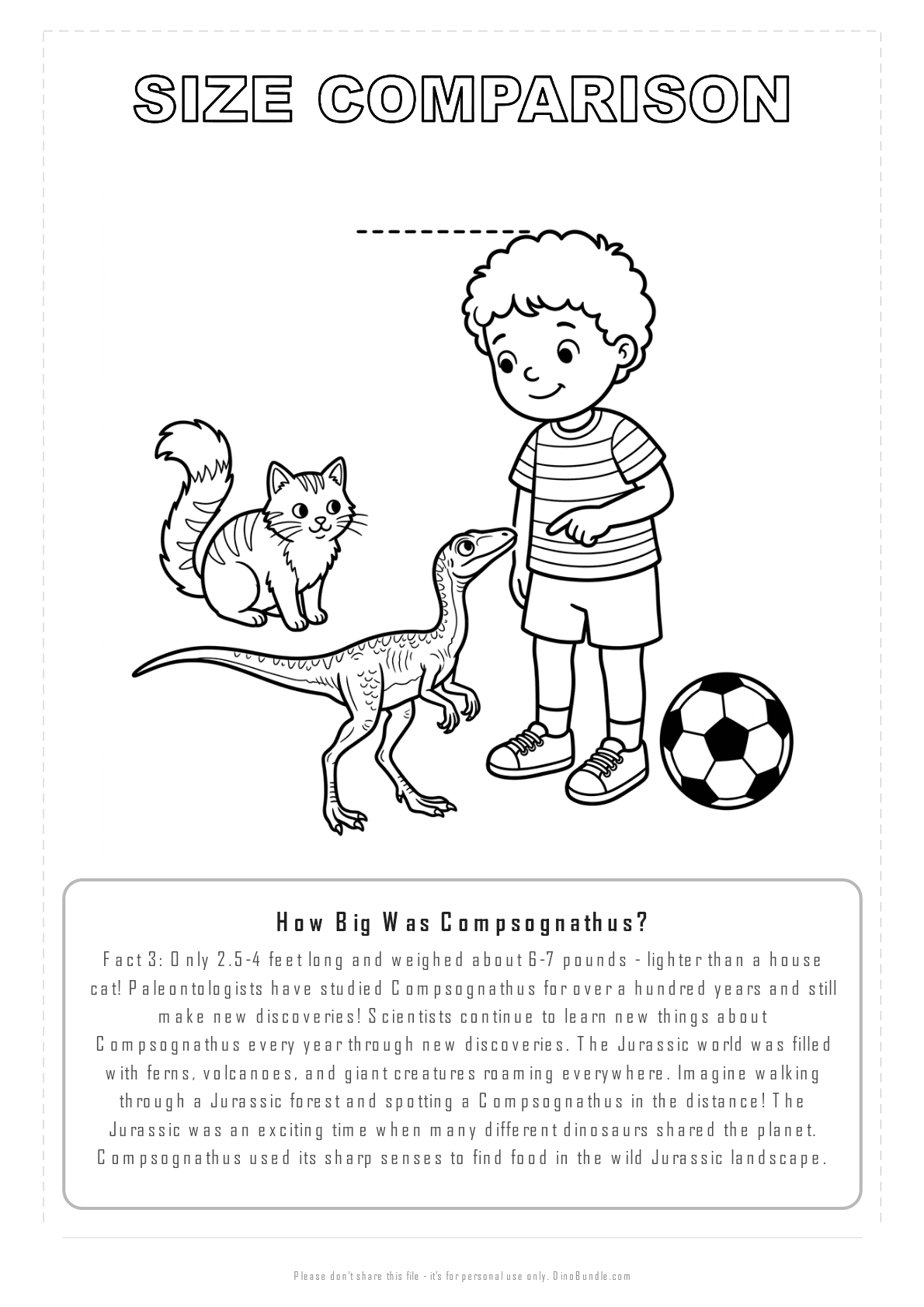 Compsognathus printable page 8