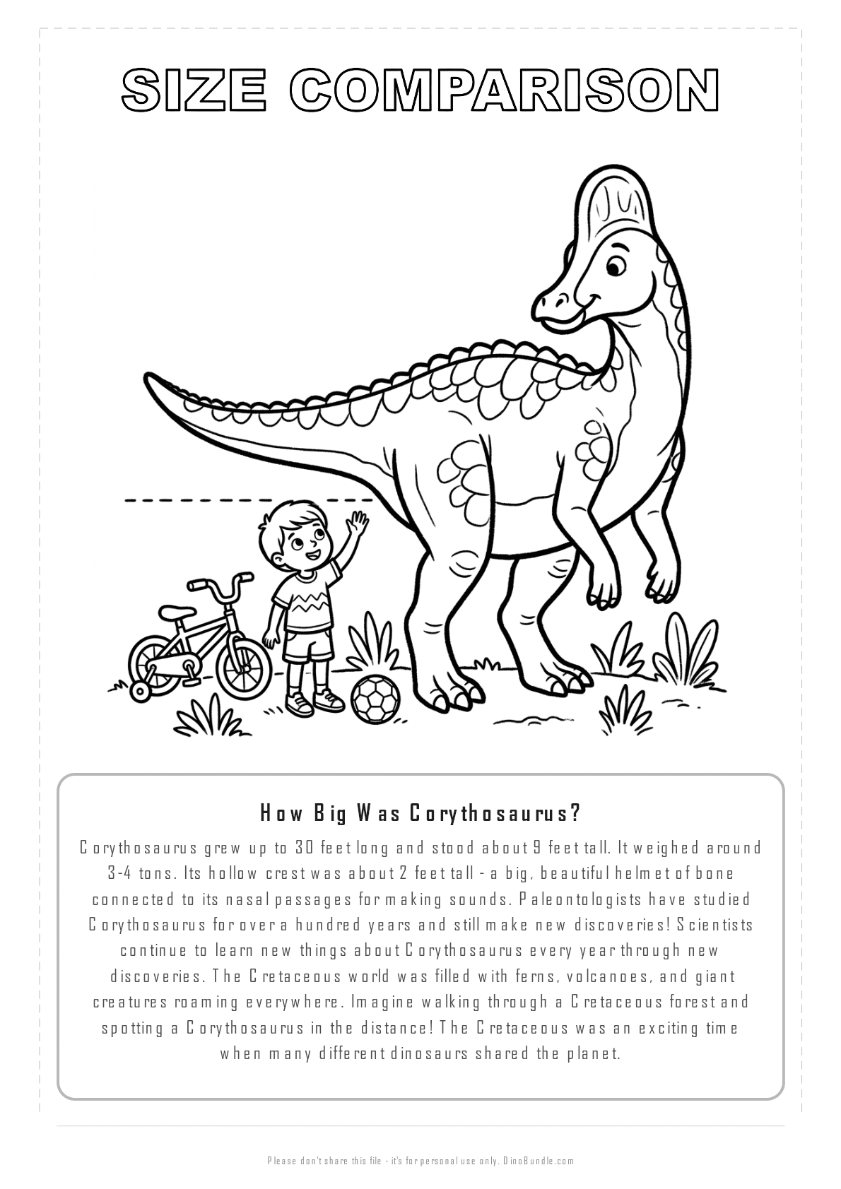 Corythosaurus printable page 8