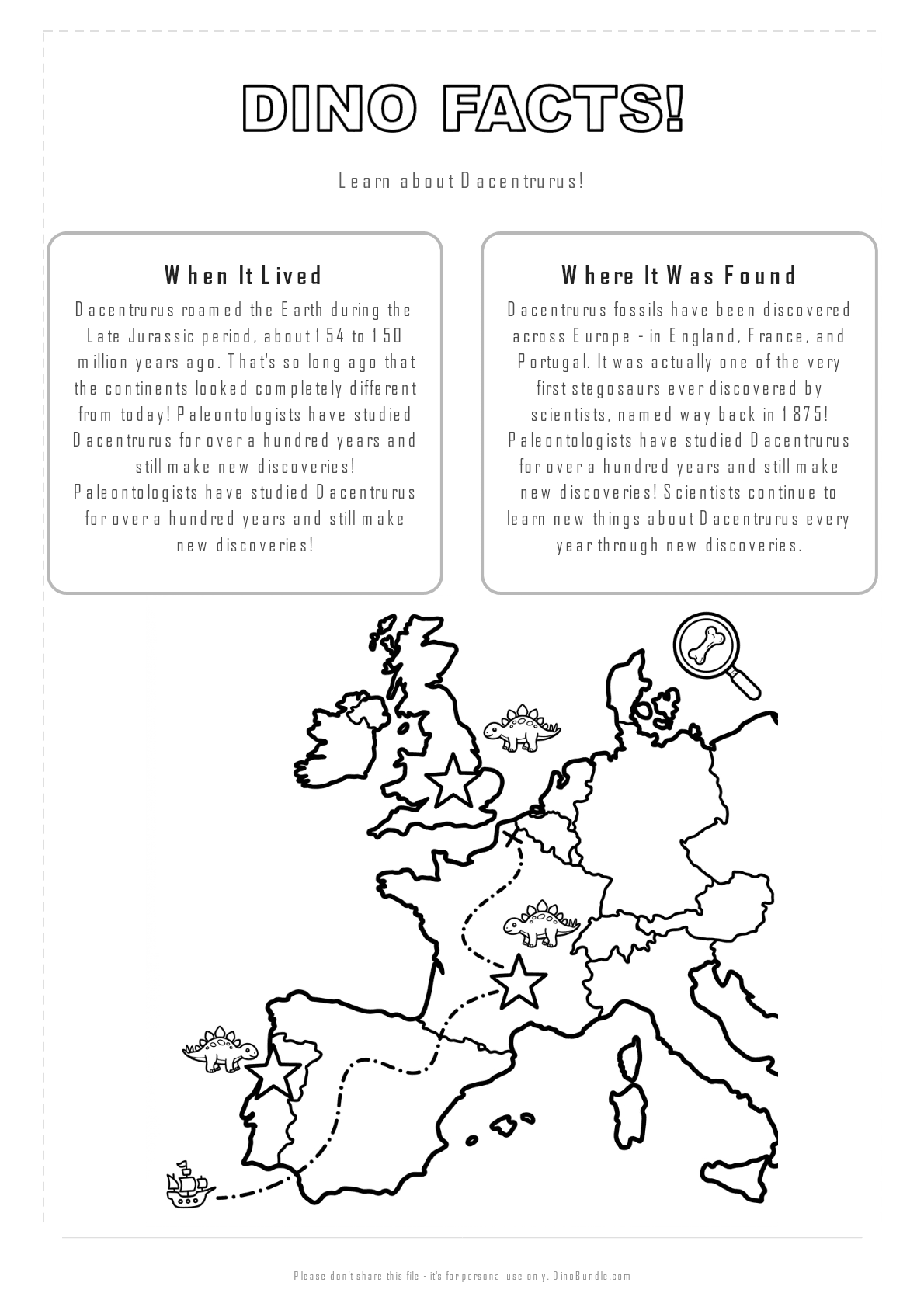 Dacentrurus printable page 2