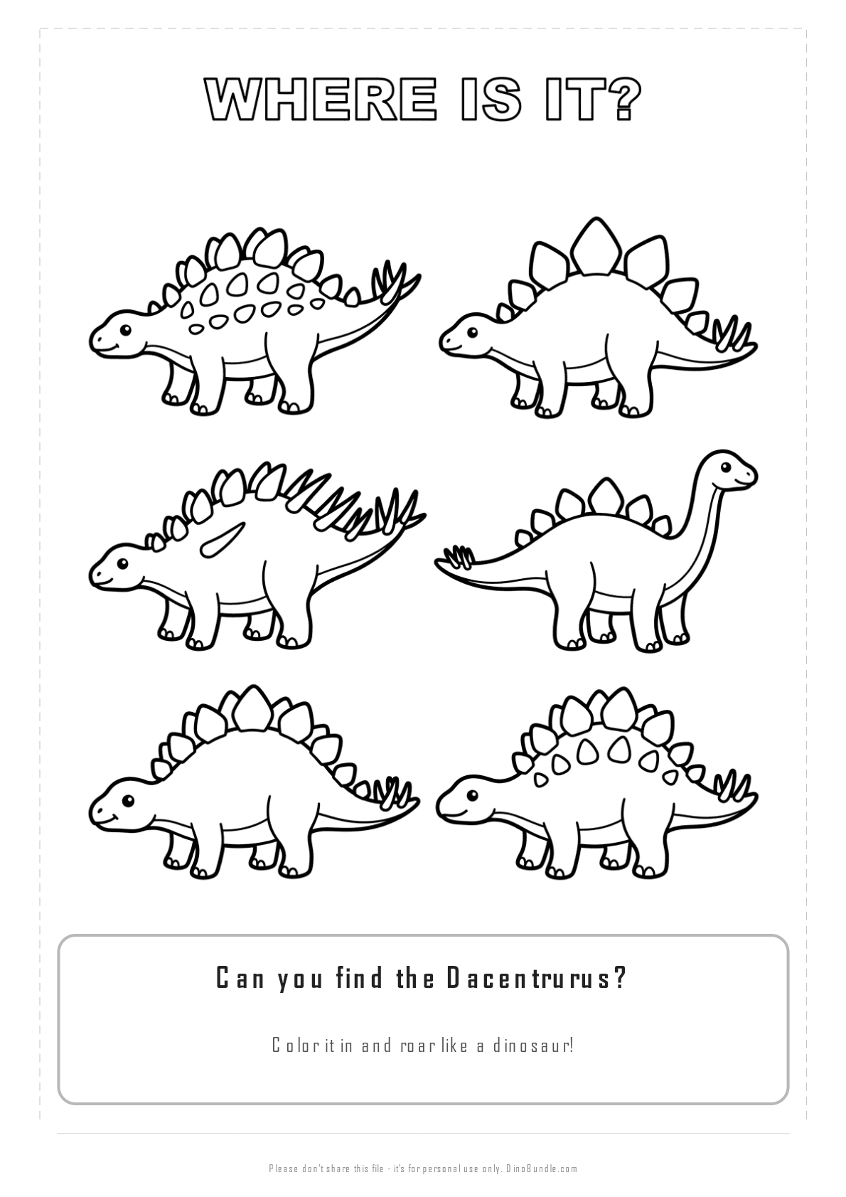 Dacentrurus printable page 3