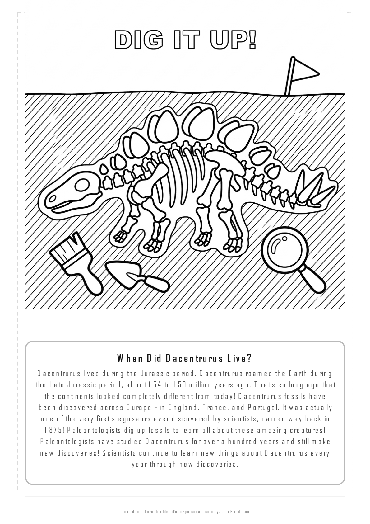 Dacentrurus printable page 6
