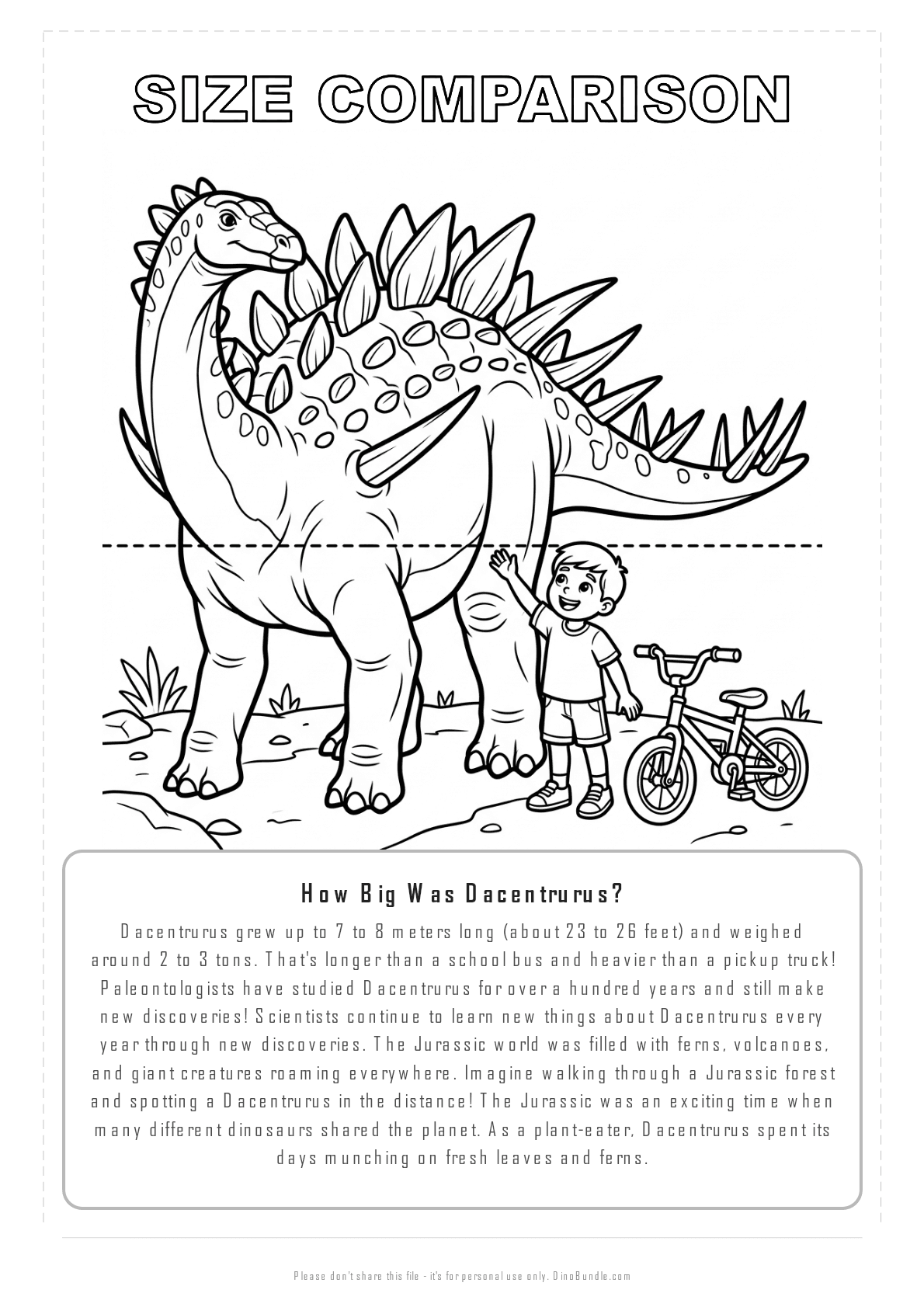 Dacentrurus printable page 8