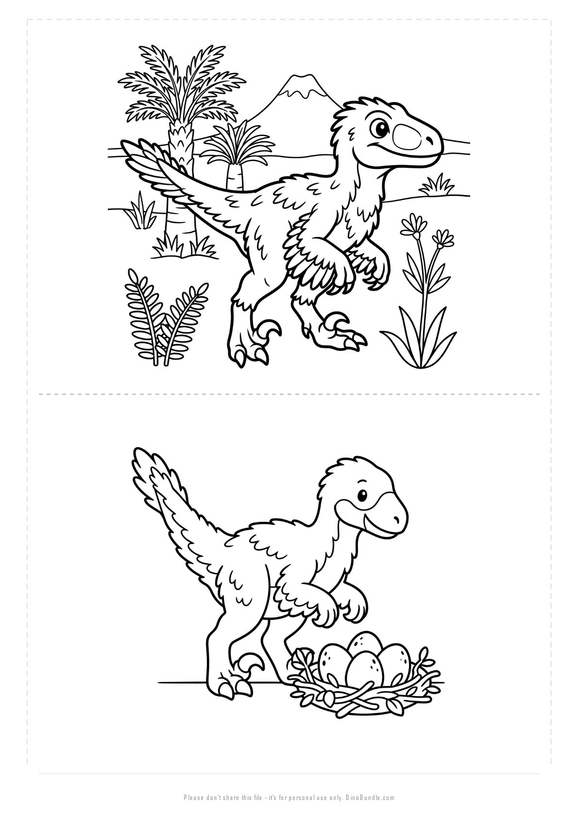 Dakotaraptor printable page 5