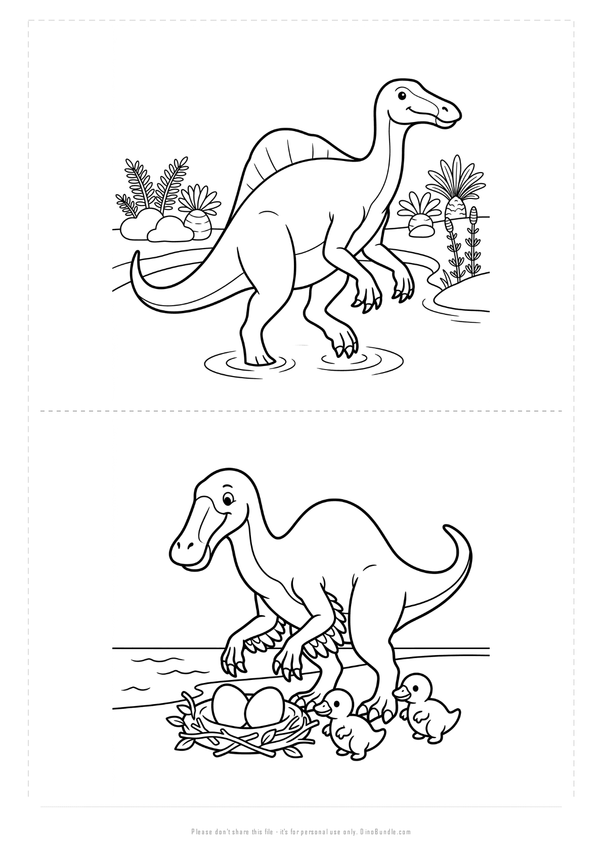 Deinocheirus printable page 5