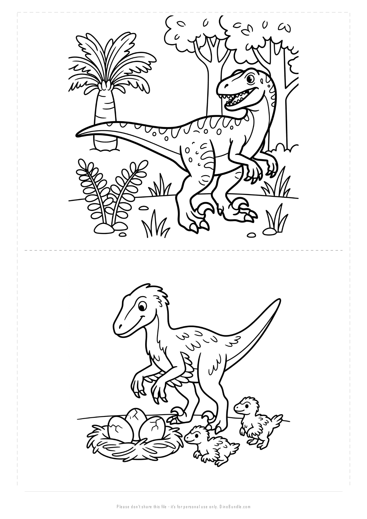 Deinonychus printable page 5