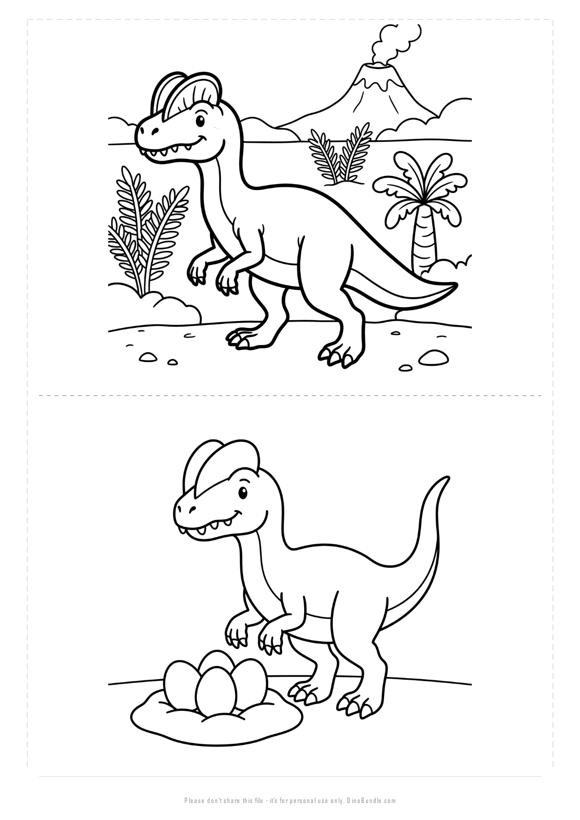 Dilophosaurus printable page 5