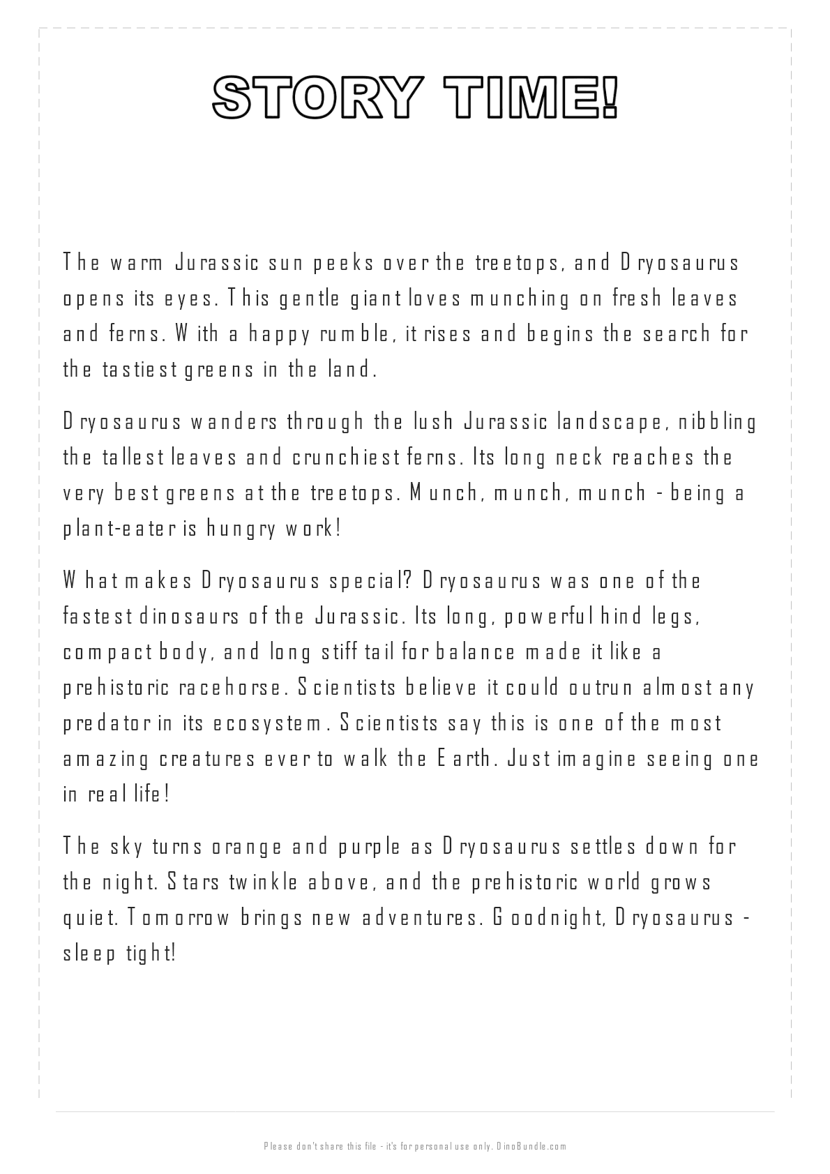 Dryosaurus printable page 4