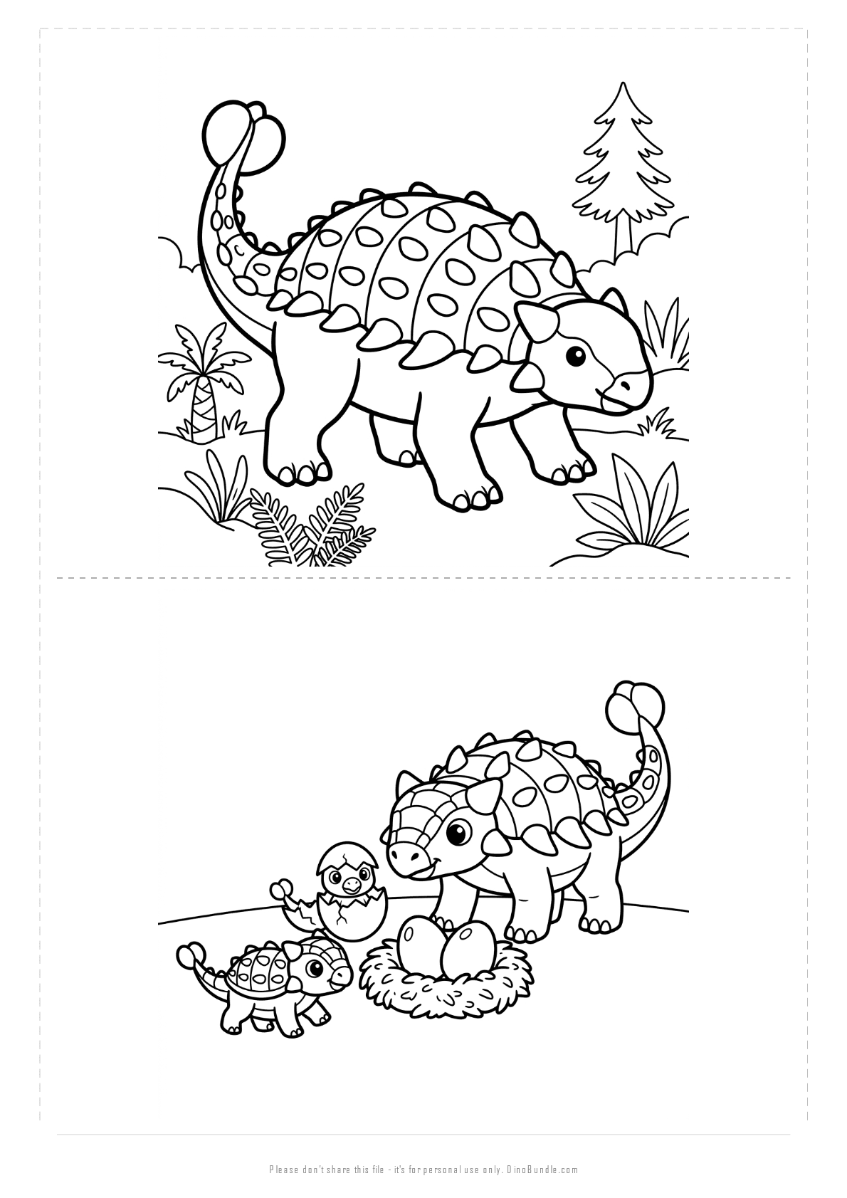 Euoplocephalus printable page 5