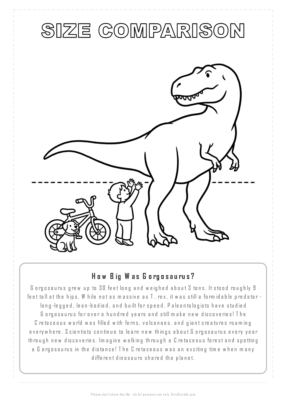 Gorgosaurus printable page 8