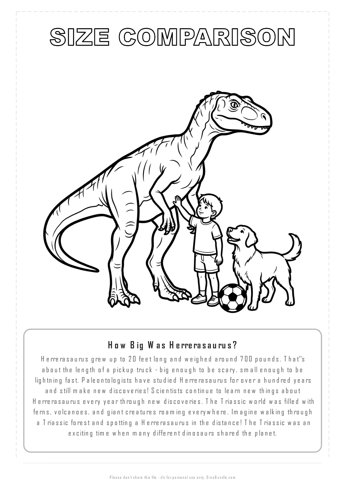 Herrerasaurus printable page 8