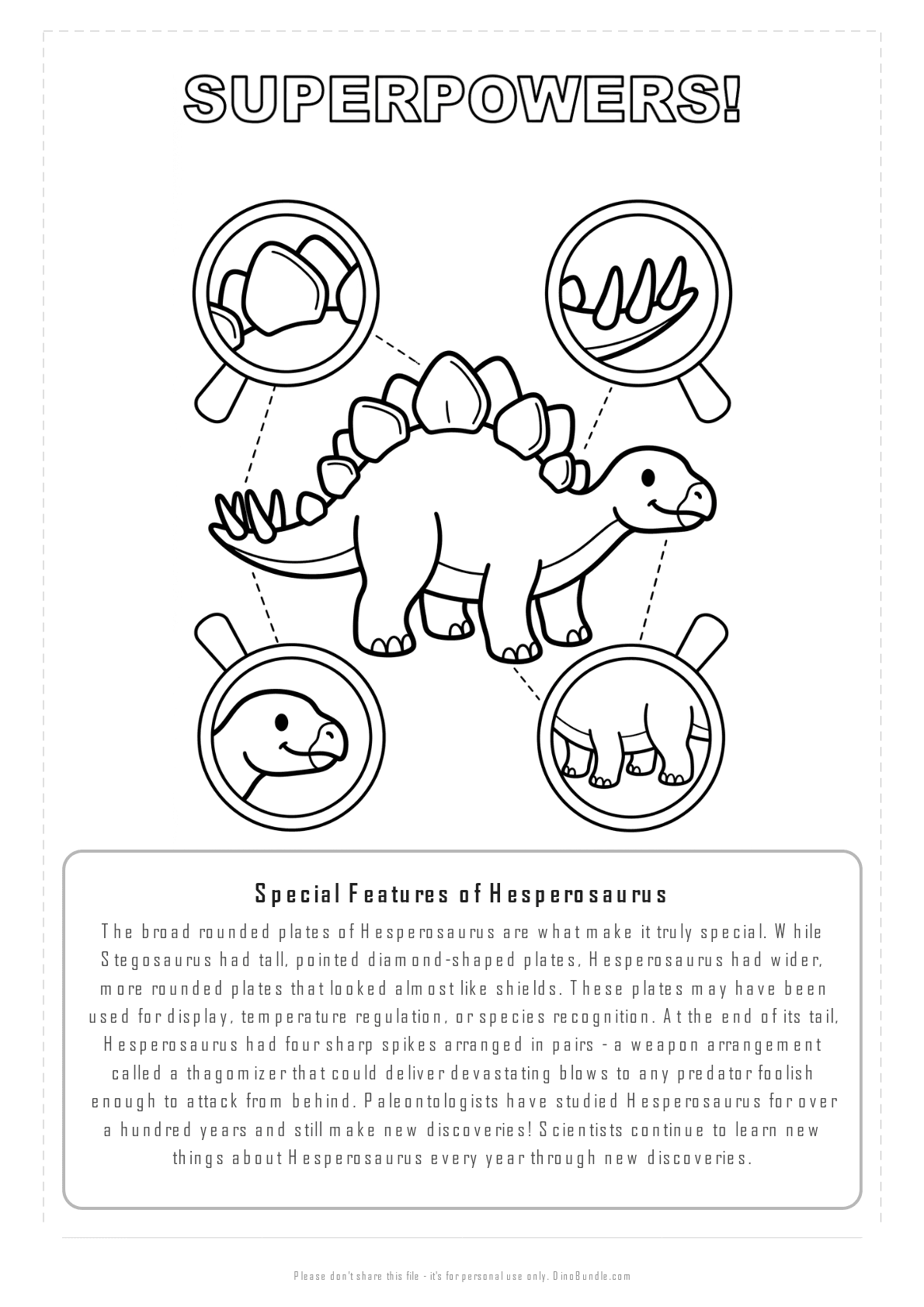 Hesperosaurus printable page 7
