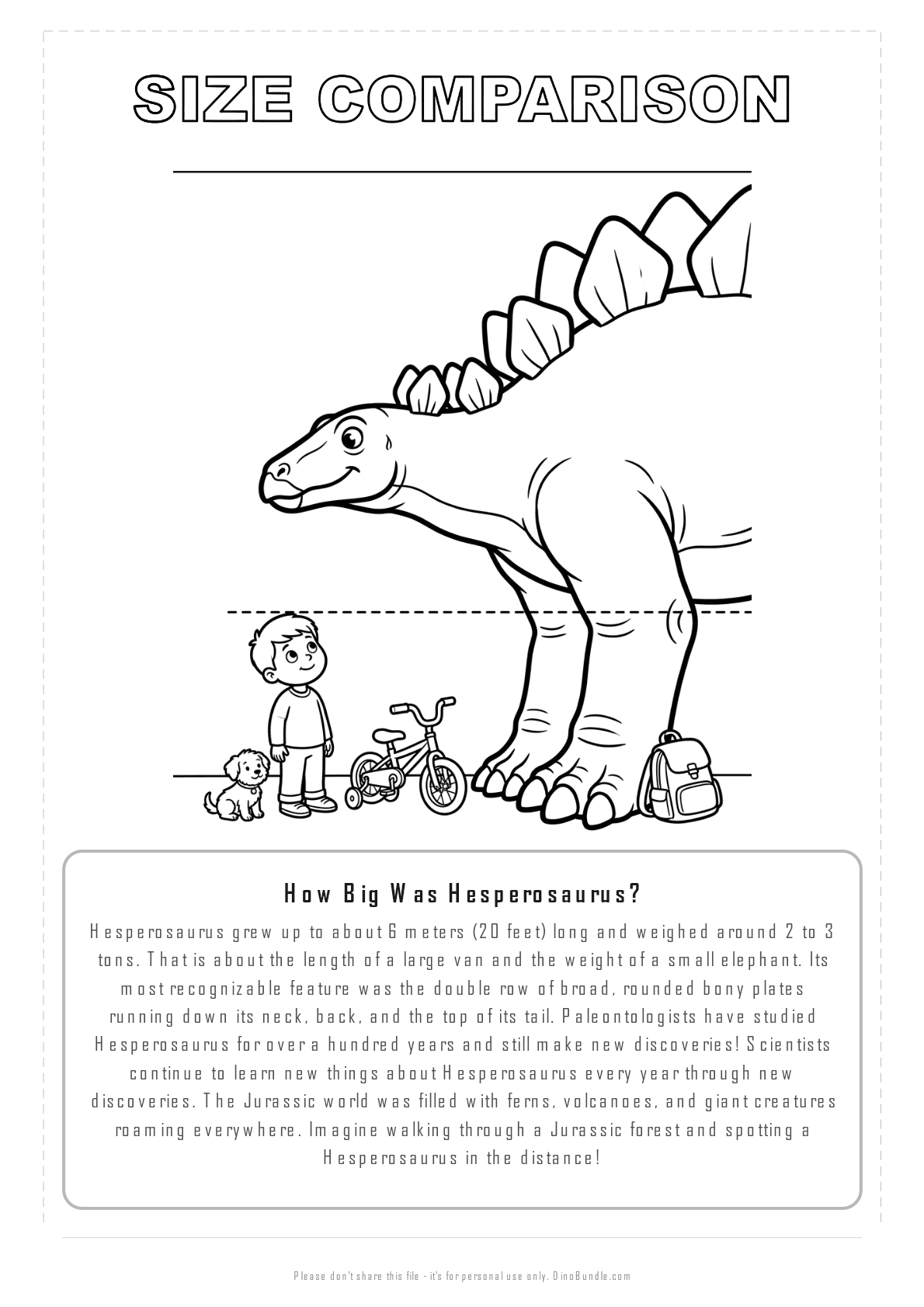 Hesperosaurus printable page 8