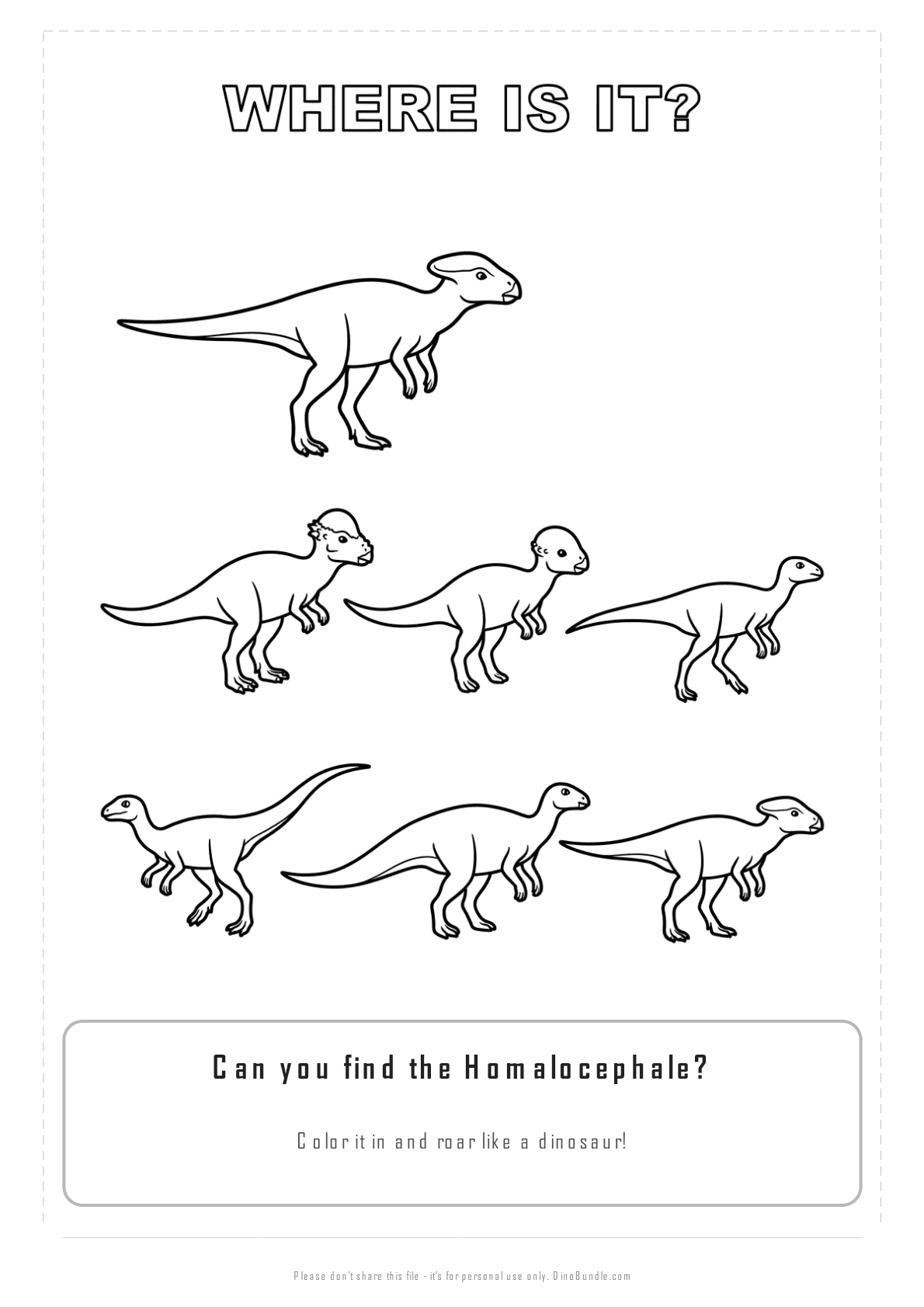 Homalocephale printable page 3