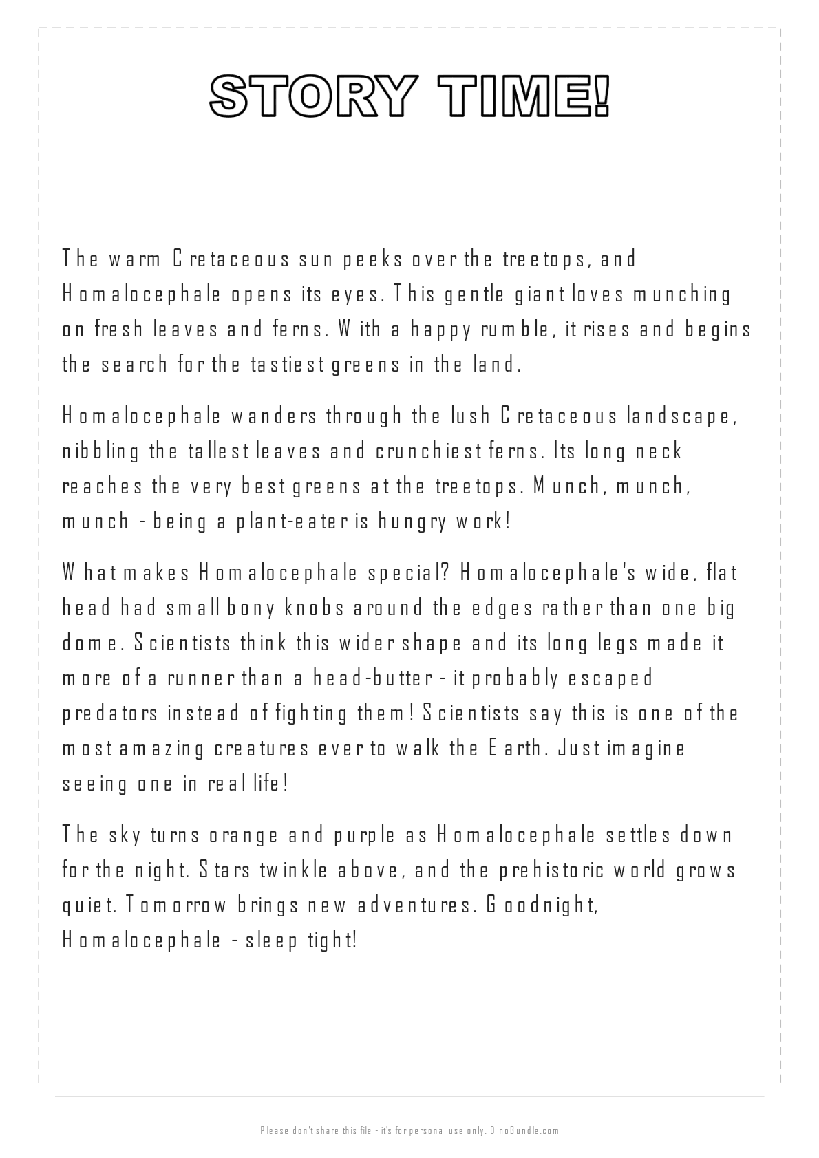 Homalocephale printable page 4