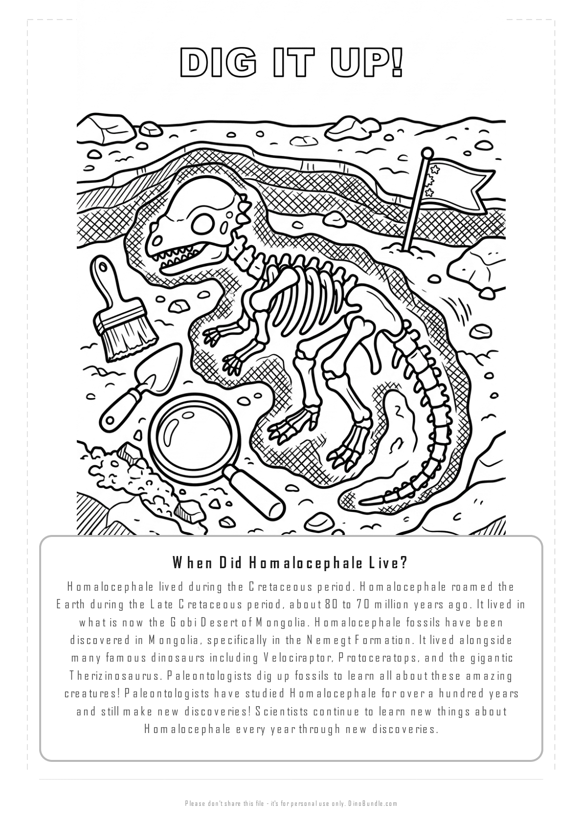 Homalocephale printable page 6