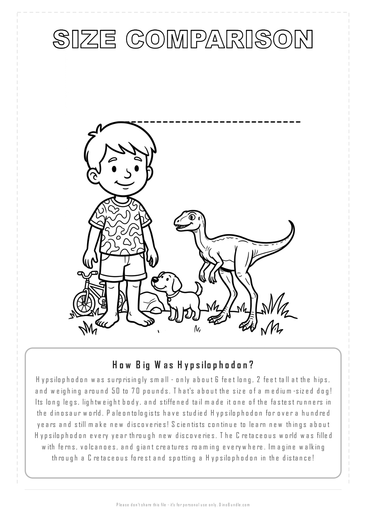 Hypsilophodon printable page 8