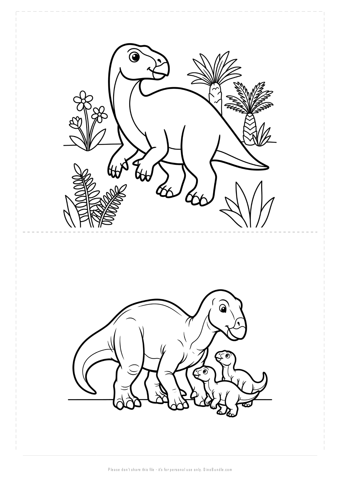 Iguanodon printable page 5