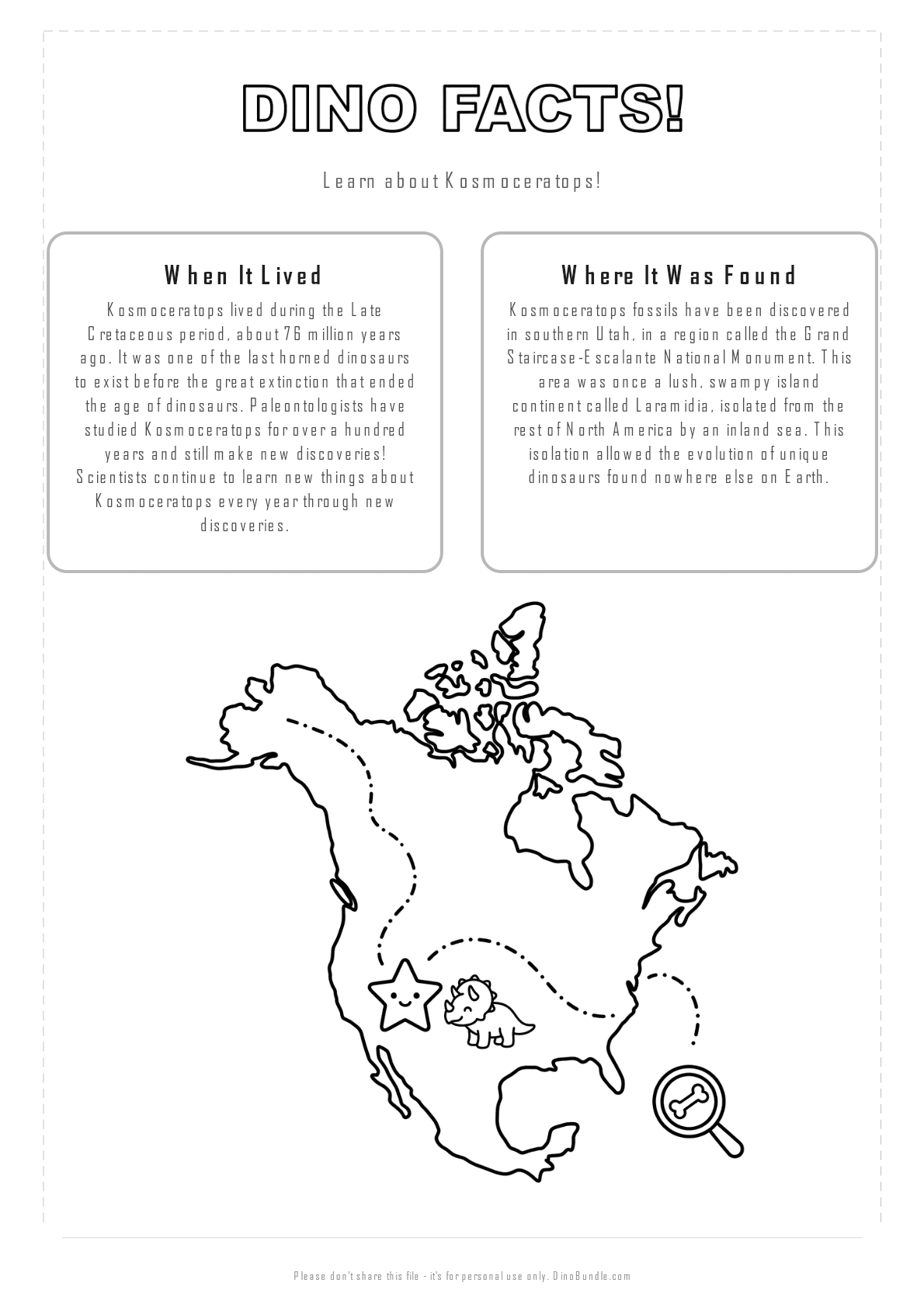 Kosmoceratops printable page 2