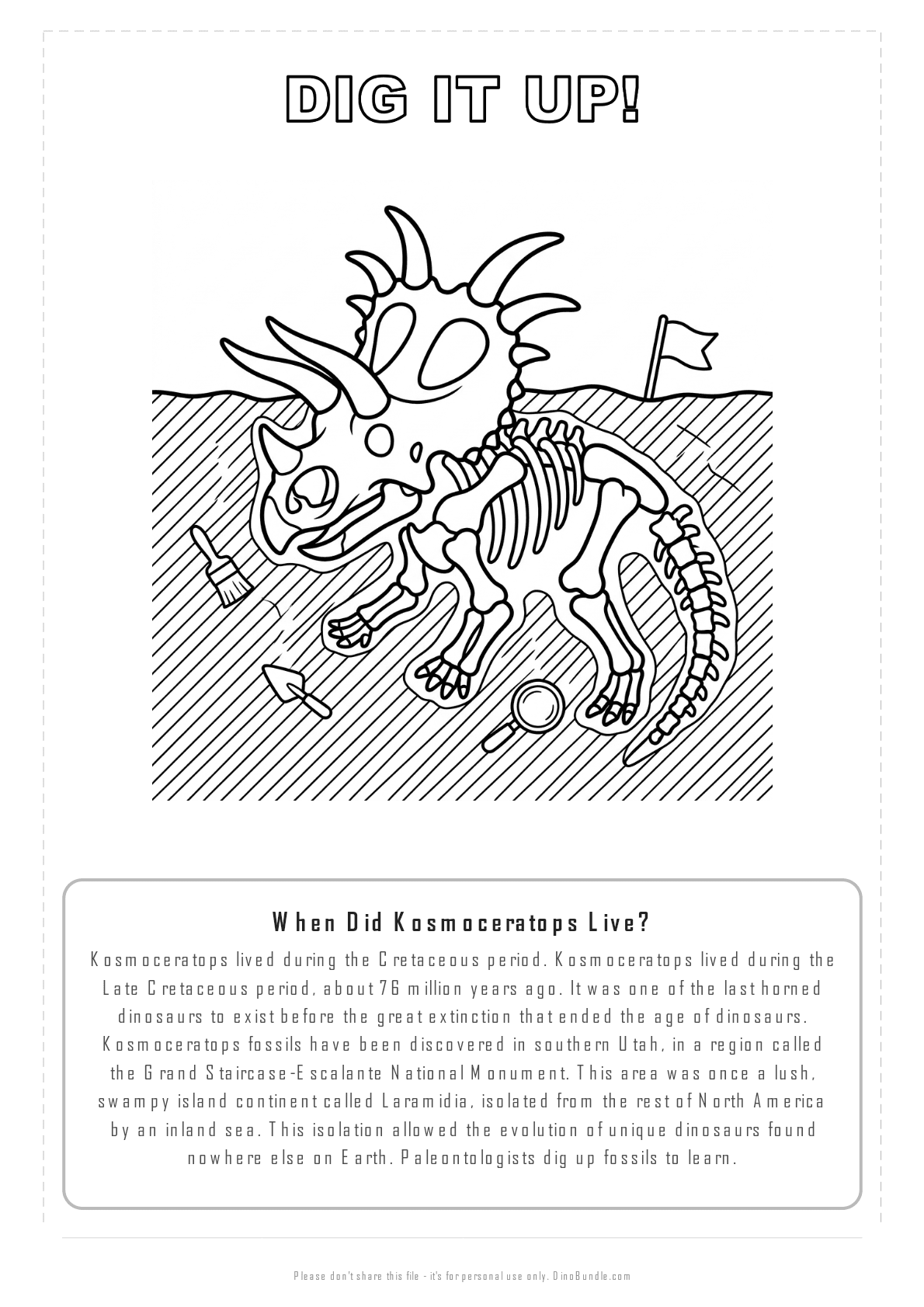 Kosmoceratops printable page 6