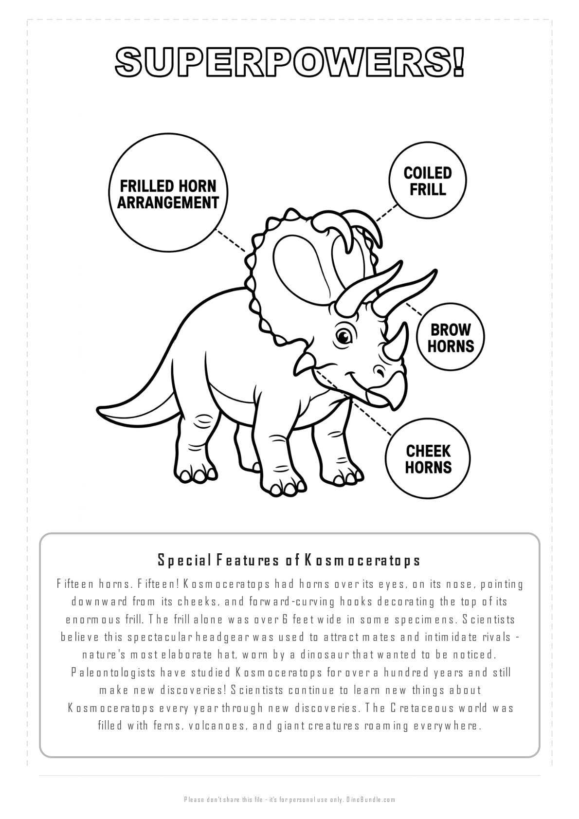 Kosmoceratops printable page 7