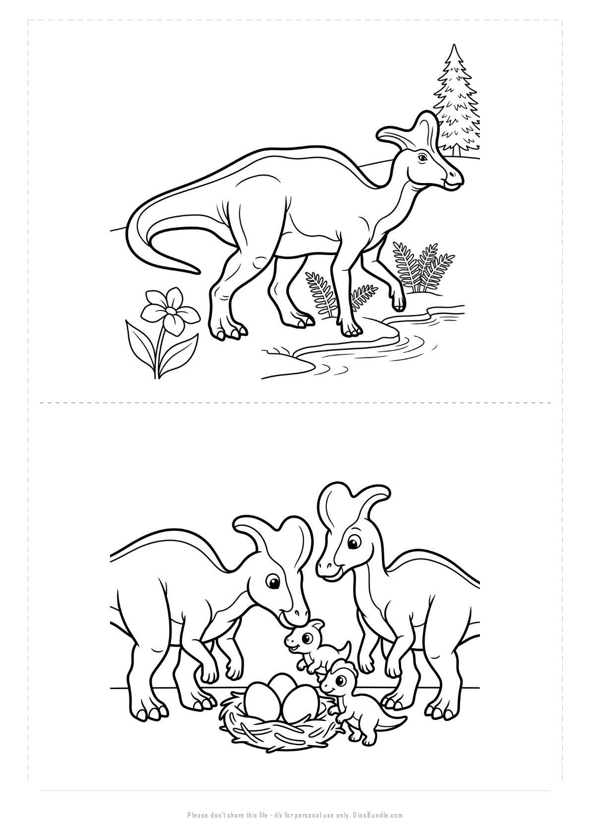 Lambeosaurus printable page 5