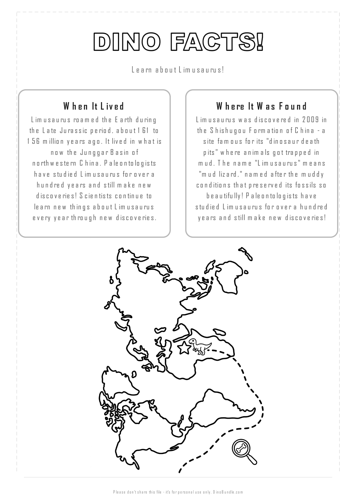 Limusaurus printable page 2