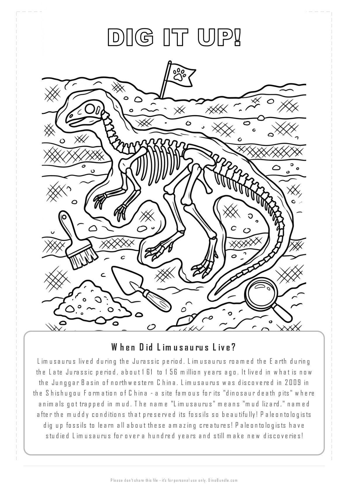 Limusaurus printable page 6