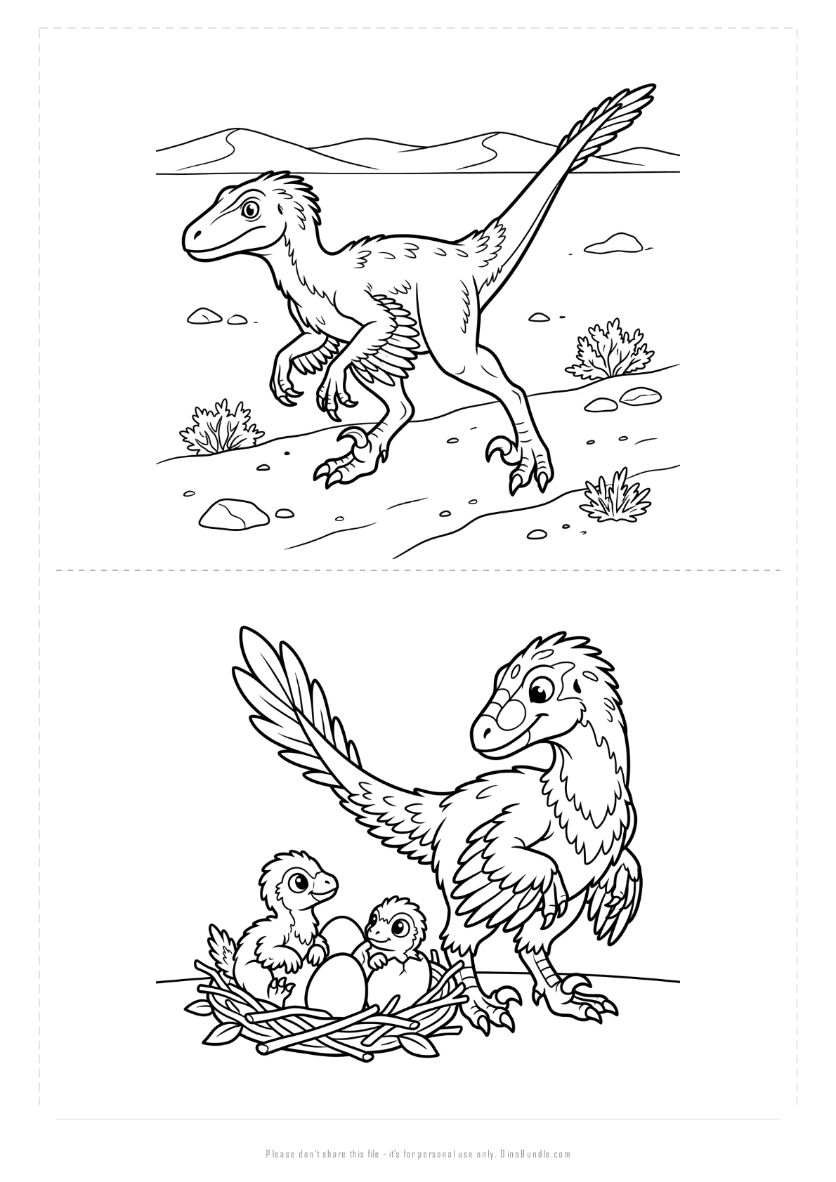 Linheraptor printable page 5