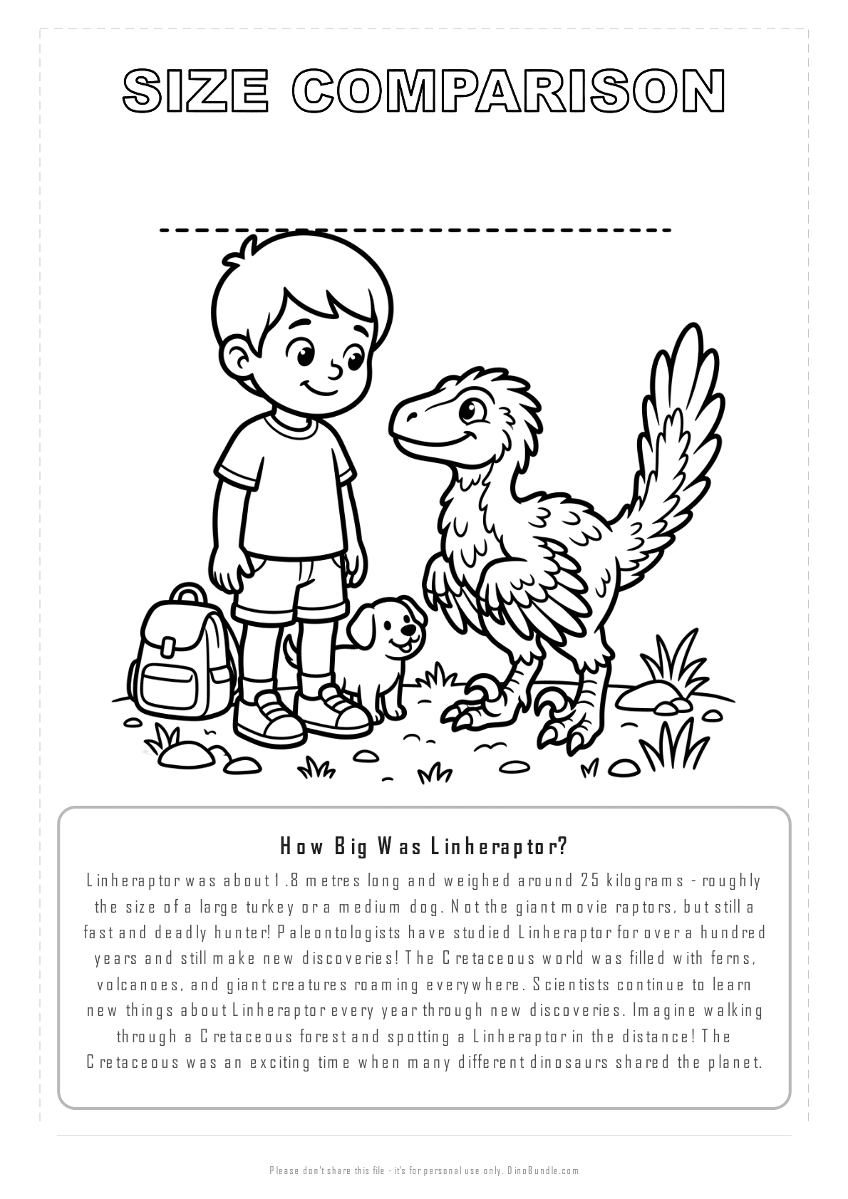 Linheraptor printable page 8