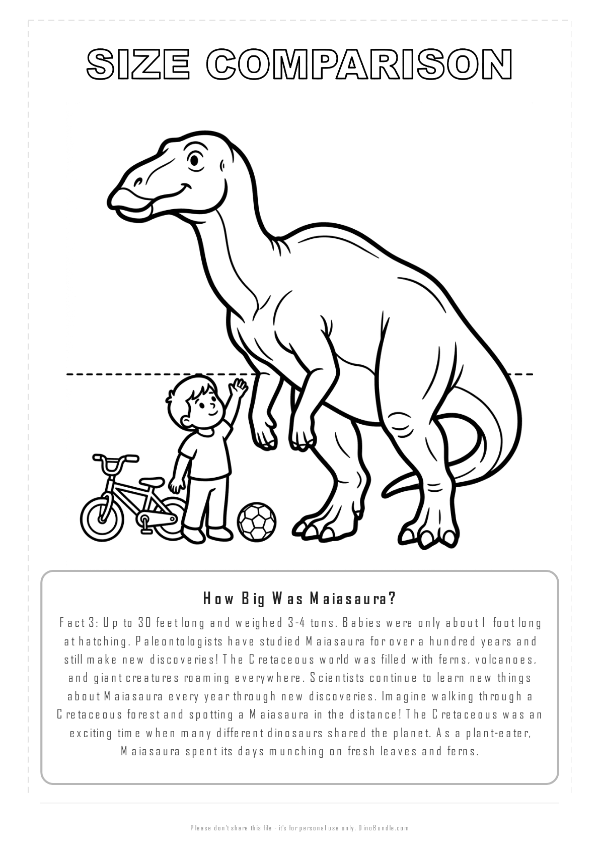 Maiasaura printable page 8