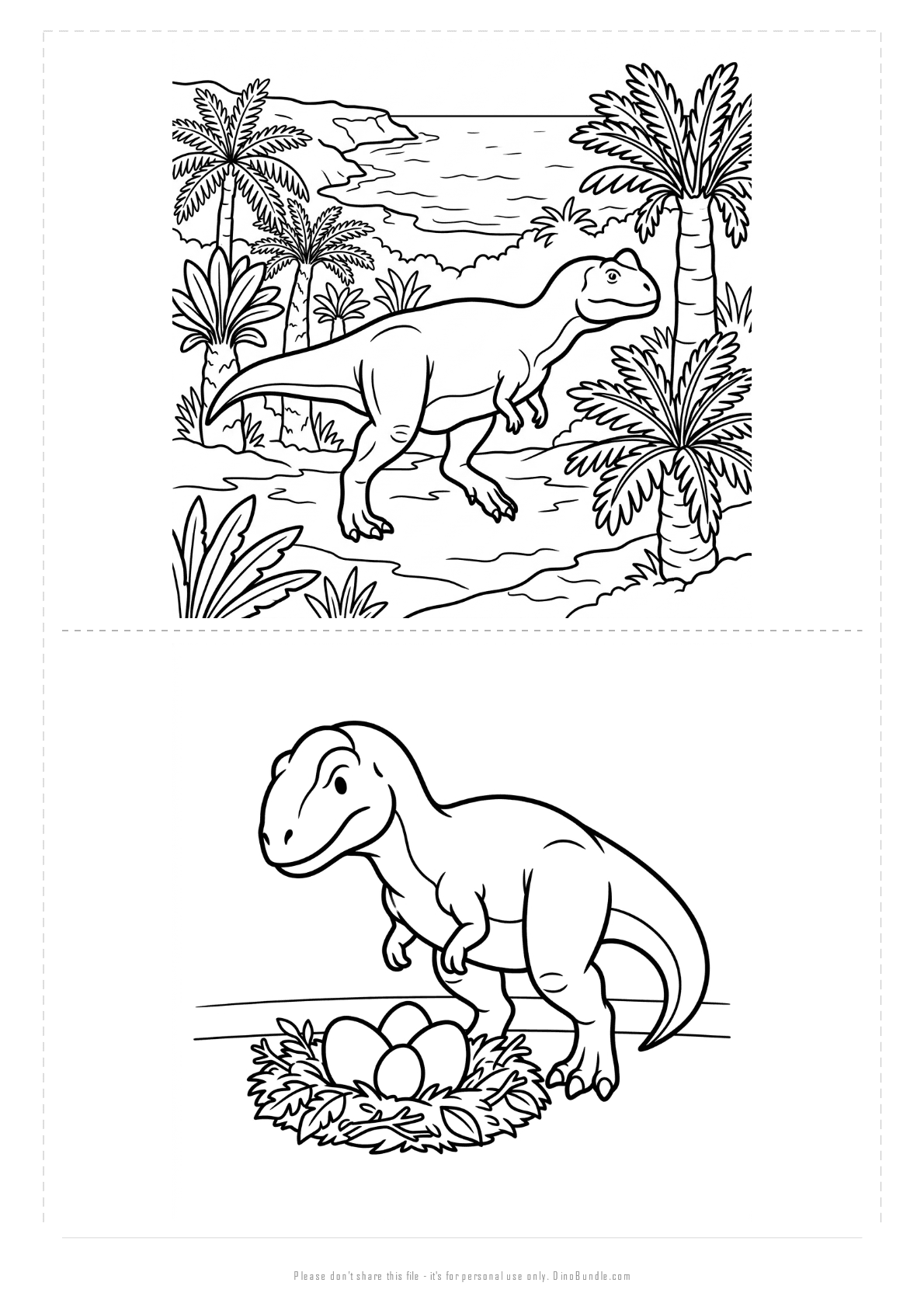 Majungasaurus printable page 5